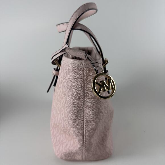 Michael Kors Tote Bag Womens Purse Gold Hardware Removable Strap MK Charm Handba - Picture 11 of 16